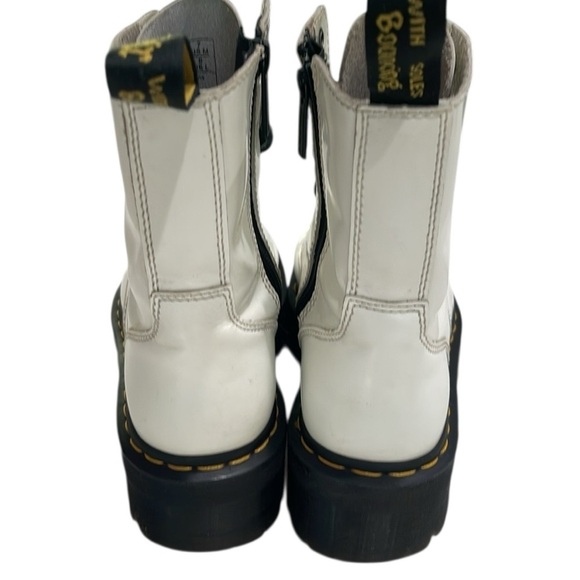 Free People Dr. Martens Jaydon Lace Up Platform Boots White SZ 7 - Picture 8 of 12